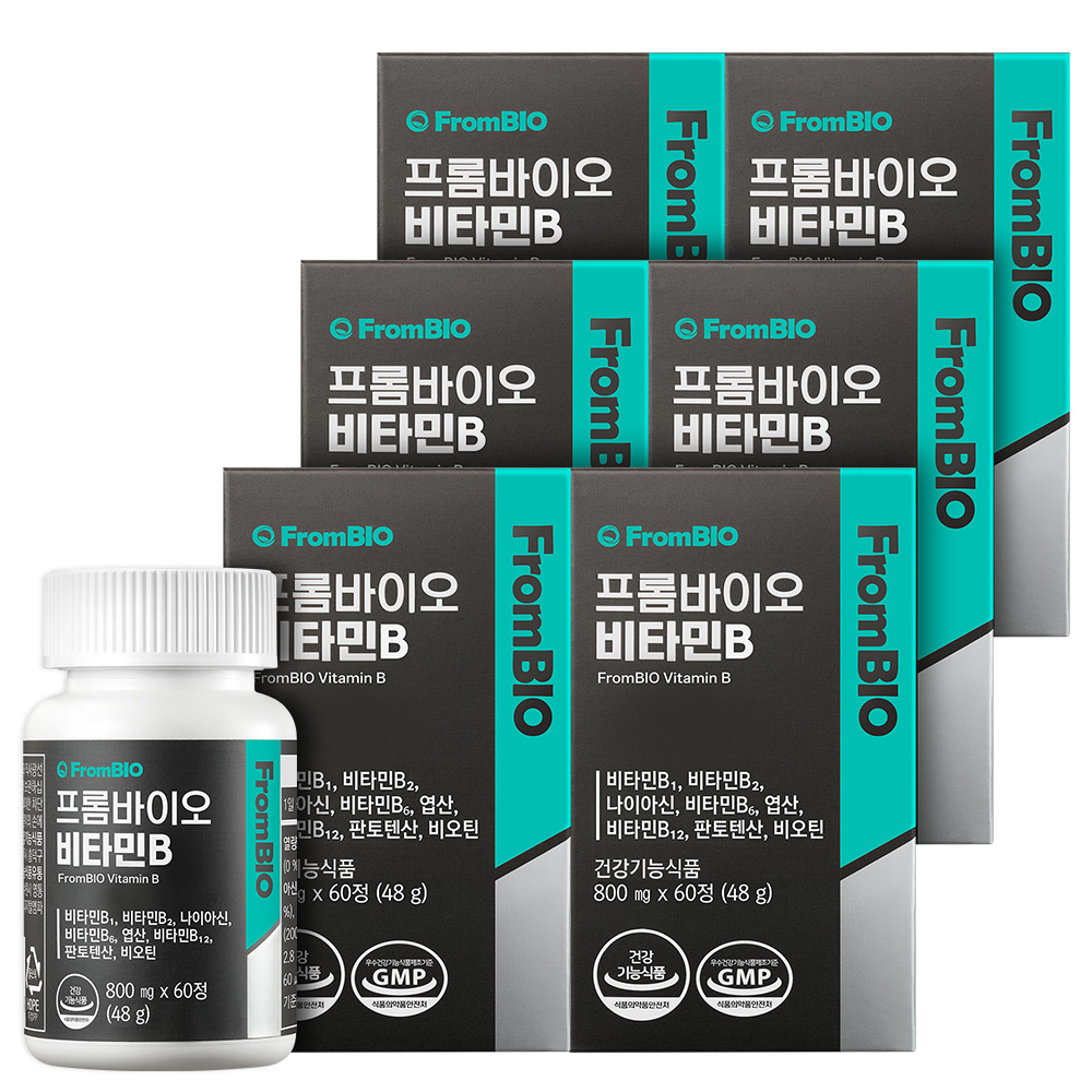 <b>프롬바이오 비타민</b>B 12개월 60정x6박스
