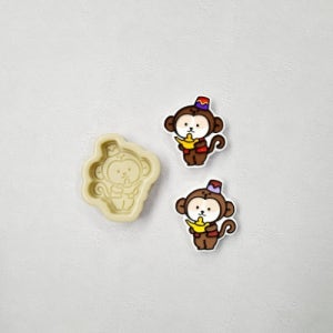 파스텔클레이 알라딘 원숭이코기 실리콘몰드 - 비누 석고방향제 캔들몰드