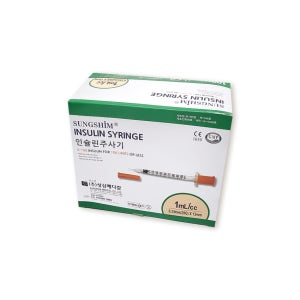 성심 당뇨 인슐린 주사기 29G 13mm 1ml 100개입 멸균처리