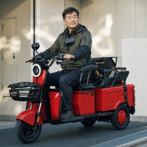 AU테크 에코로 X5 노인 전동차 어르신 삼륜 전기 전동스쿠터 48V 20Ah