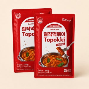 걸작떡볶이 밀키트 오리지널 국물떡볶이 1~2인분 270g 2팩 냉동 부산어묵