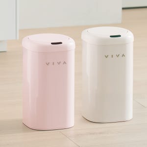 비바 센서 휴지통 디엣지 11L 2P 종량제 기저귀 냄새차단 자동 센서 휴지통