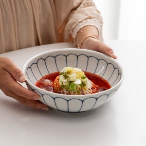 다온아토 일본 대형 와이드 면기 덮밥 라면 우동 비빔밥 도자기 그릇 뉴데이지