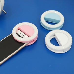 전면카메라 셀카조명 원형 클립식 LED 휴대폰라이트
