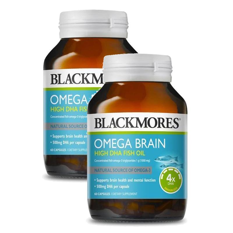 BLACKMORES <b>Omega</b> <b>Brain</b> 블랙모어스 <b>오메가</b> <b>브레인</b> 60캡슐 2팩