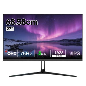 글로벌전자 SG27QHD ZERO 사무용 QHD 모니터 베젤리스 68~69cm(27인치)