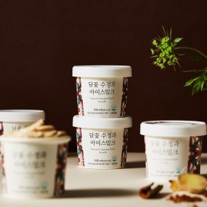 담꽃 수정과아이스밀크 국산 유크림 수정과, 110ml, 6개