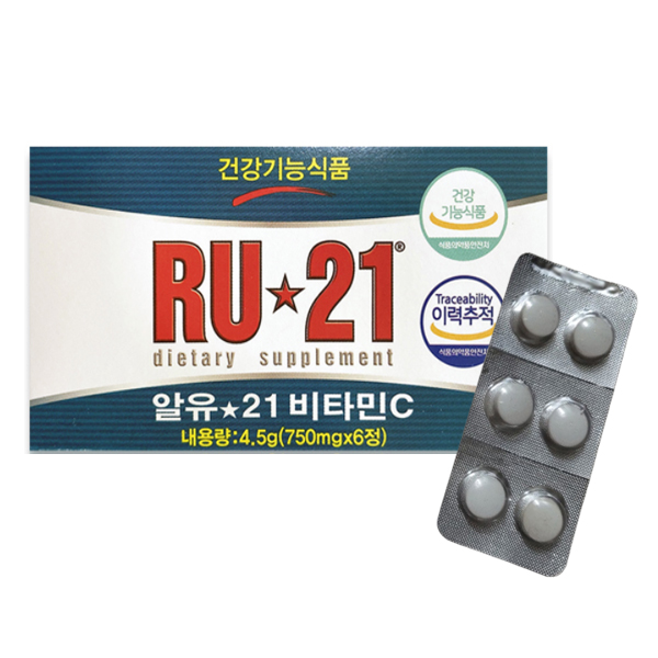 알유21 <b>비타민C 750mg</b> x 6정 x 6박스
