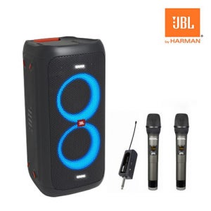 삼성정품 JBL 파티박스100 색소폰마이크포함 대형 블루투스 스피커 행사용 무선마이크2개포함