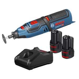 보쉬 로터리툴 GRO10.8V-LI 충전 10.8V 2.0Ah 배터리 2개세트 드레멜