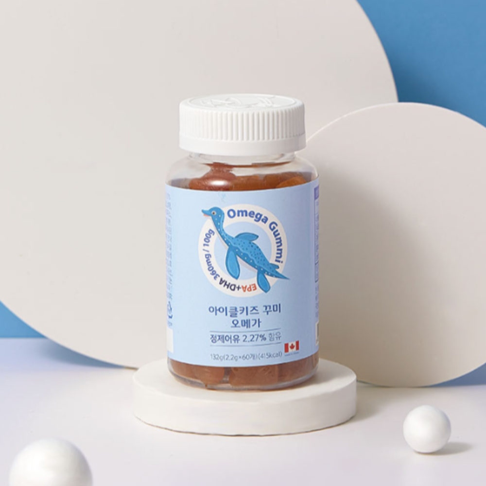 아기<b>오메가3</b> 젤리 초등학생 키크는 성장기 영양제 아이클키즈 <b>오메가3</b> 60꾸미