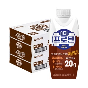 파스퇴르 이지프로틴 저당초코, 250ml, 48개
