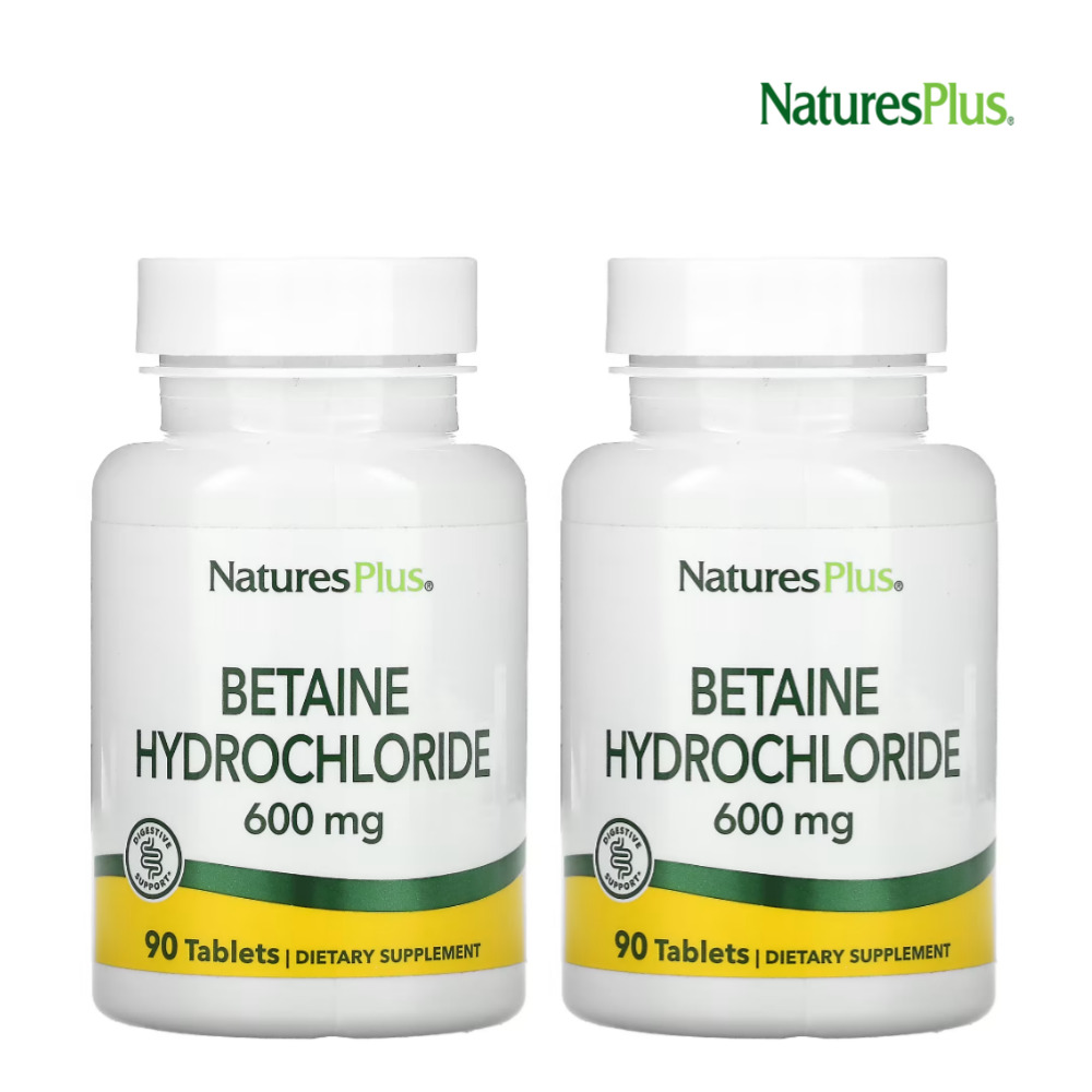 네이쳐스플러스 베타인 HCI 600mg Betaine 90정 2개