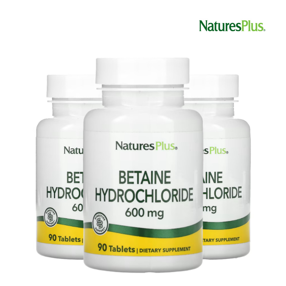 네이쳐스플러스 베타인 HCI 600mg Betaine 90정 3개