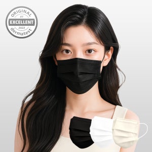 국산 MB필터 일회용 덴탈 마스크 블랙 50매 비말차단 마스크 블랙 MB필터 사용 국산 원부자재