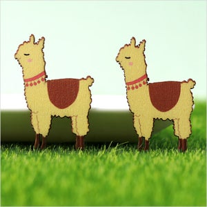 파스텔클레이 10개입 SB-252 우드 장식 라마 2.6x3.7cm