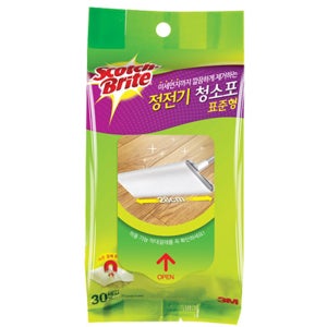 3M 스카치 브라이트 정전기 청소포 리필 표준형 30매