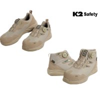 K2 Safety 다이얼 논슬립 안전화 4인치 LT-106, 6인치 LT-107 (베이지)