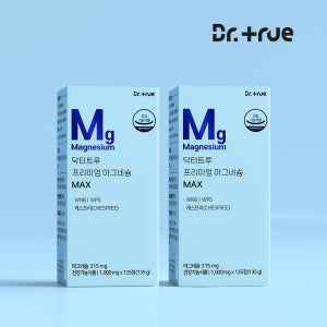 닥터트루 프리미엄 마그네슘 맥스 영양제 쌀 WNB WPS 부족증상 135정, 2개