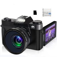 디지털캠코더 빈티지 유튜브 광각 매크로 렌즈용 디지털 4K UHD 브이로그 캠코더