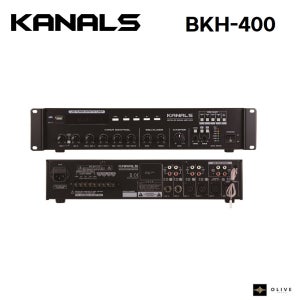 카날스 BKH-400 방송용 하이앰프 350W PA앰프 4구역스피커셀렉터