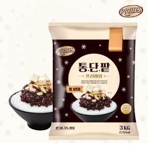 동서 리치스 통단팥 프리미엄 파우치 3kg 빙수팥