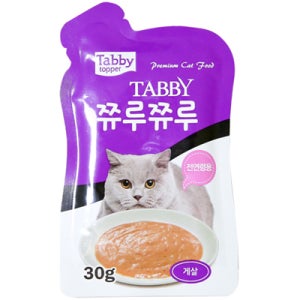 쮸루쮸루 고양이 스틱 게살, 30g, 1개