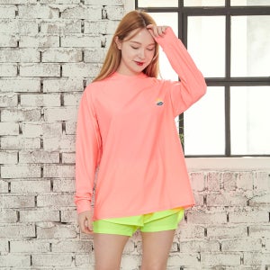 아쿠아리우스 여성 루즈핏 래쉬가드 3도피치 긴팔 + 그린 반바지