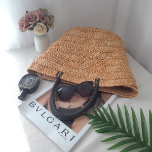 라피아 왕골가방 바스켓 라탄 빅 백 여름 명품 마르쉐백 휴양지 물놀이가방