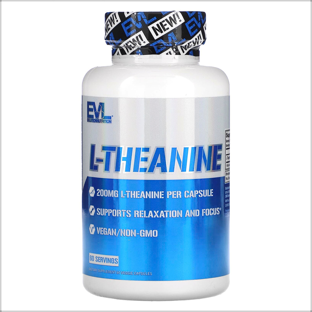 <b>에볼루션뉴트리션</b> L <b>테아닌</b> 200mg 60캡슐