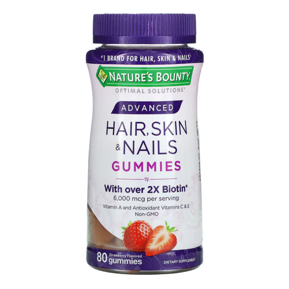 네이처스바운티 어드벤스 <b>헤어스킨네일</b> 스트로베리 80구미
