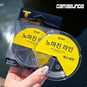 노마진 투명 에스테르 블랙 라인 한치 갑오징어 가지줄 자작 채비 쇼크리더 100m