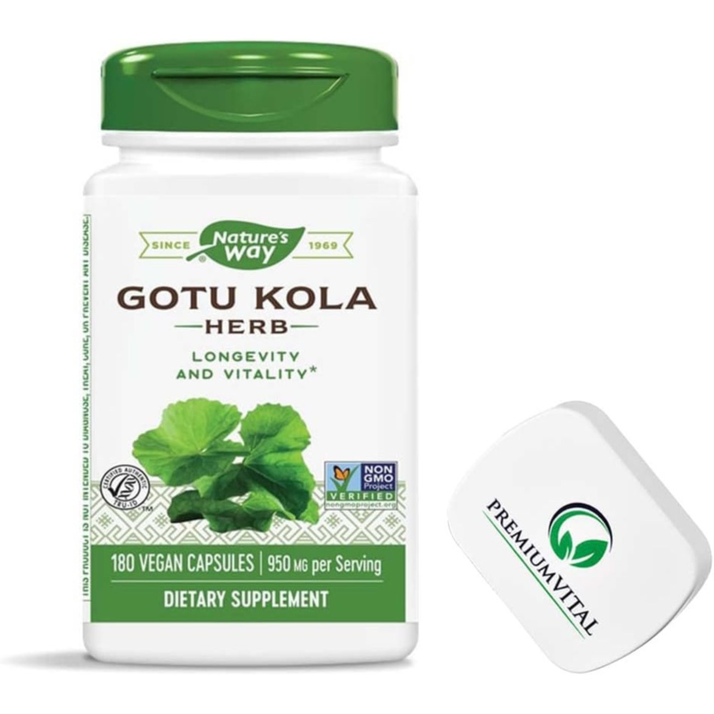<b>Nature’s Way</b>고투콜라 gotu kola 475mg 180캡슐 일2회 하체<b>부종</b> 병풀 글루텐프리 비건 승무원 산모 영양제