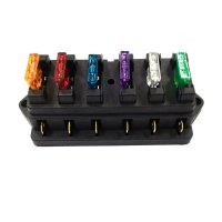 6 웨이 회로 표준 ATO 블레이드 퓨즈 박스 DC 12V/24V 자동차 블록 홀더