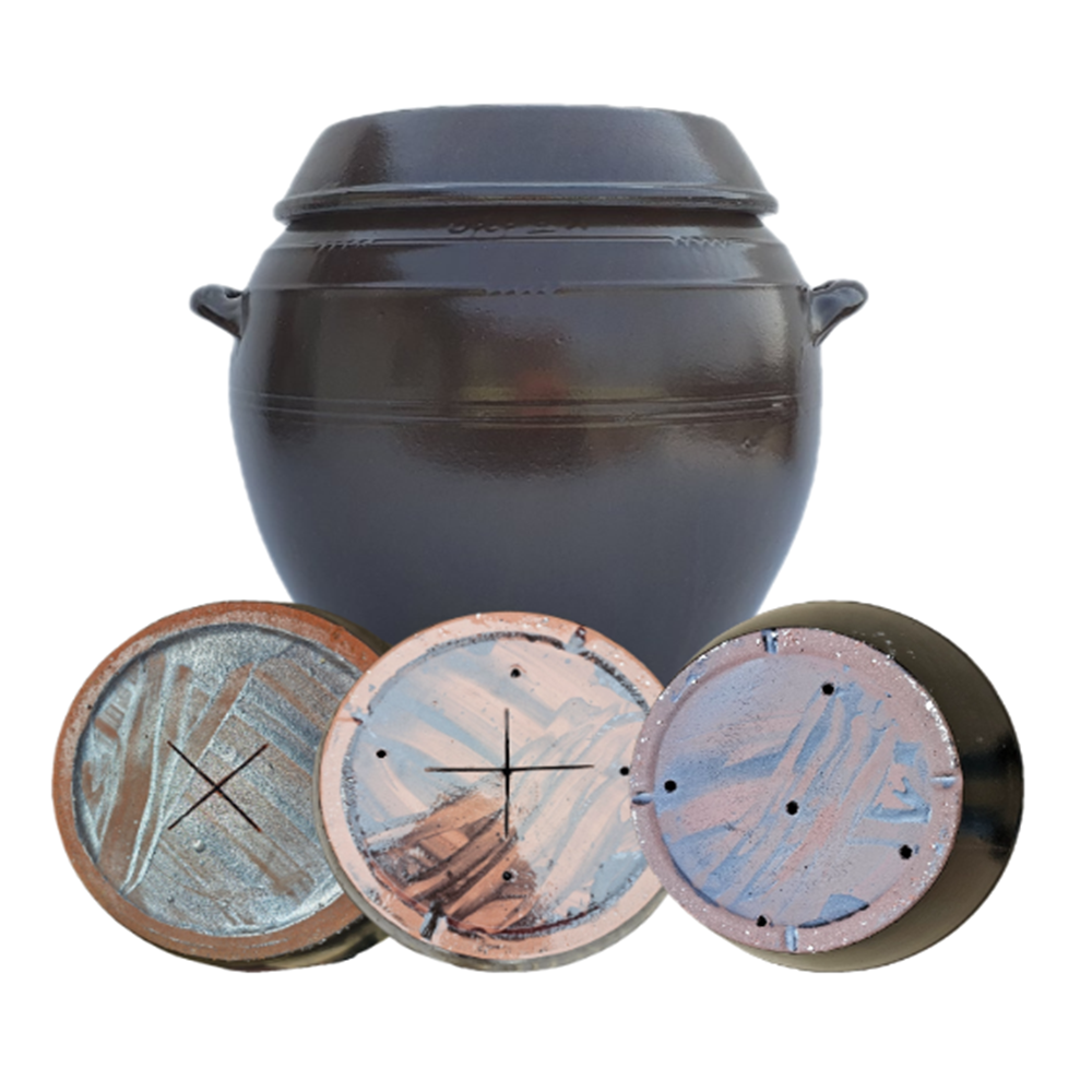 하나토기 간수타공 22리터 무공해옹기 소금항아리 소금단지 간수빼는 천일염 물빼기