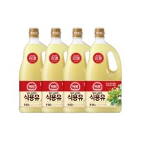 해표 식용유 1.5L 4개 식자재 업소용 대용량