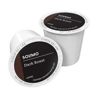 Solimo - 솔리모 다크 로스트 커피 Keurig 큐리그 2.0 K-Cup 브루어스와 1팩