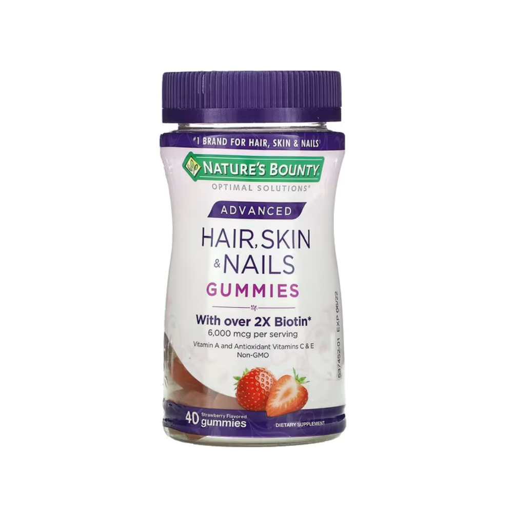 네이처스바운티 어드벤스 <b>헤어스킨네일</b> 스트로베리 40구미