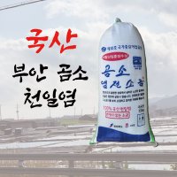 2023년 부안군 곰소염전 천일염 15kg, 쓴맛이 없는 소금