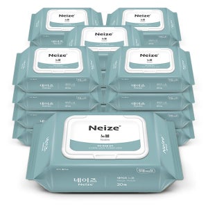 네이즈 노블 물티슈 휴대용 평량72g 캡20매 x20팩