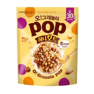 오리온 오 그래놀라 팝 허니오트 씨리얼 340g