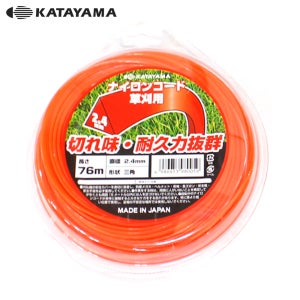 카타야마 삼각형 예초기날 2.4mm X 76M / 나일론 커터 줄 끈 예초날 안전날