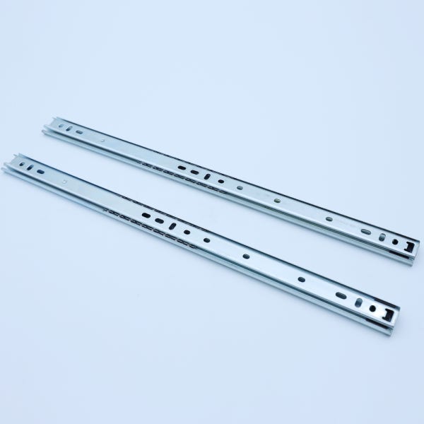 서랍레일 서랍장레일 2단 볼레일 450mm 가구 레일 옷장 수납장 싱크대 책상