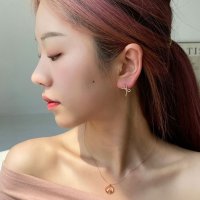 14k 리본 귀걸이 볼귀걸이 원터치 데일리 꼬임 귀걸이