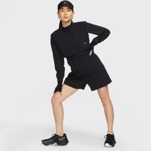 나이키 여성 드라이핏 하이넥 집업 팔 탈부착 점프수트 블랙(0149)반바지 민소매 상하의 일체형 원피스