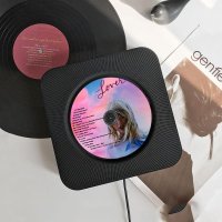 무선 미니 블루투스 CD 플레이어 유아 휴대용 MP3 어학 USB