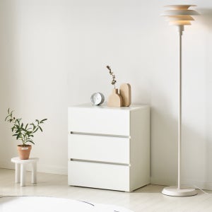 [기본형] 조아 3단 서랍장 600 (화이트) 일반서랍