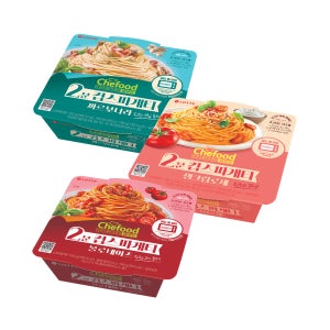 쉐푸드 2분 컵스파게티 120g, 3종 기획 (까르보나라+볼로네이즈+생크림로제)