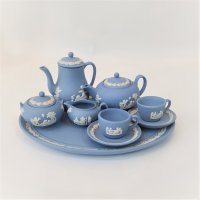 wedgwood 재스퍼 블루 미니어쳐 세트