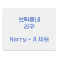 브릭동네 공구 (Harry -A세트)